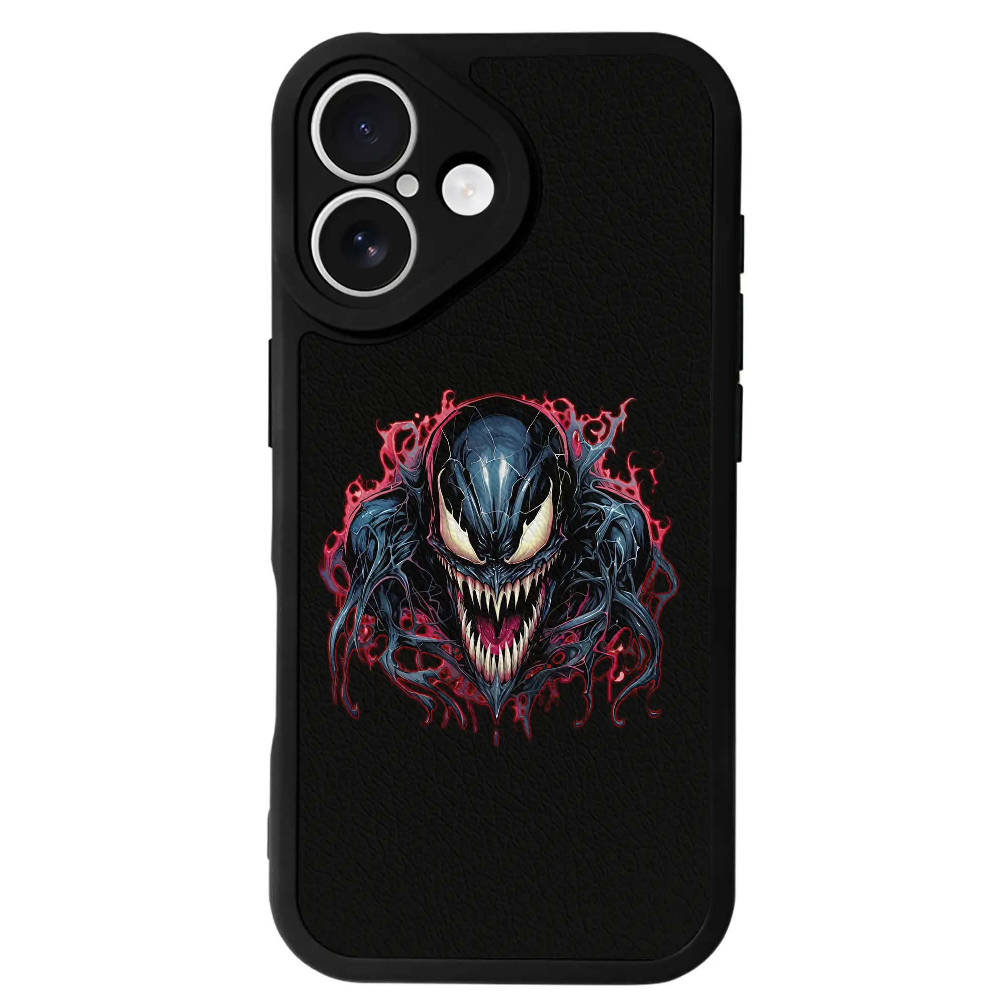 ヴェノム グッズ,ヴェノム - IPhone 16シリーズ対応 ・ シリコンスマホケース ・ レザー調 ・ 高精度フィット ・ 耐衝撃 ・ ワイヤレス充電対応 ・ 精密カット